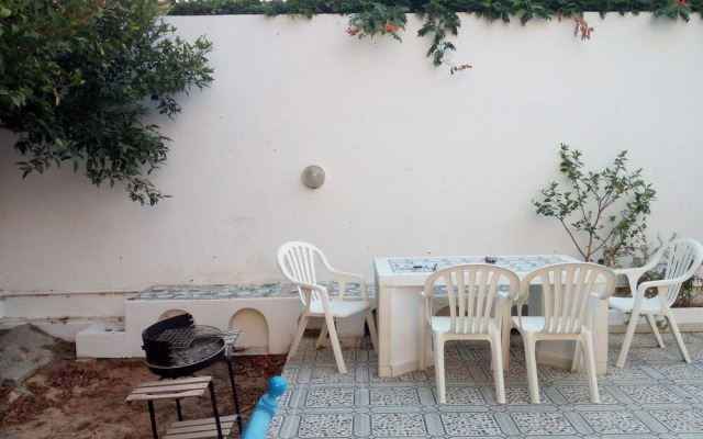 Partie de pittoresque maison en bord de mer