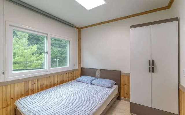 White Pension in Forest