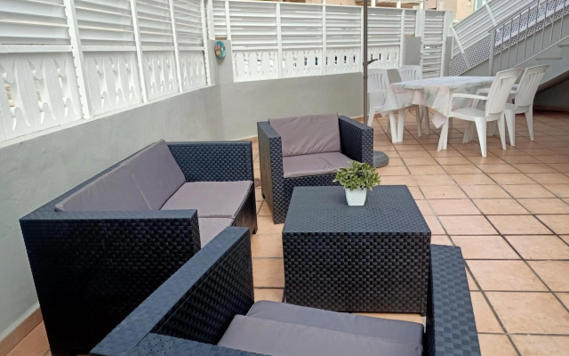 Gran Terraza cerca del mar.