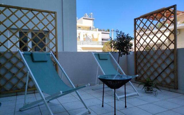 Studio Manolia on the beach