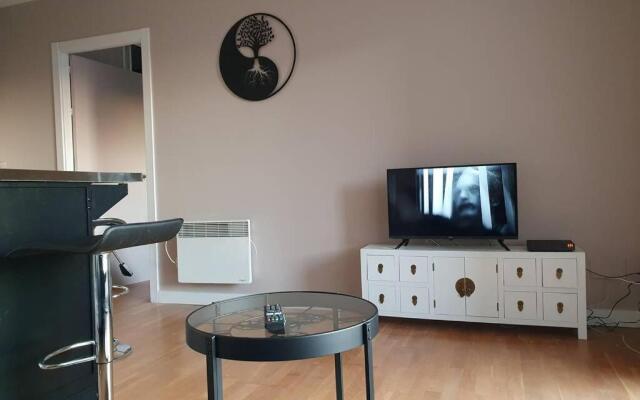 HENDAYE: Joli T3, piscine et parking avec vue sur l'océan