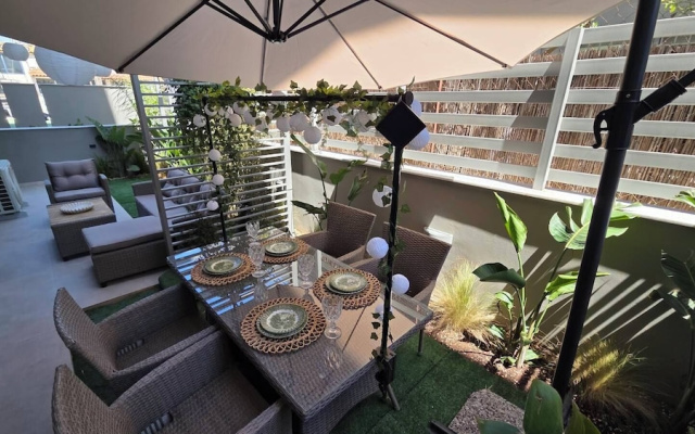 Sagma Maisonette with pool and garden