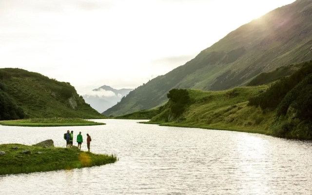 Retrowohnung mit Bergpanorama