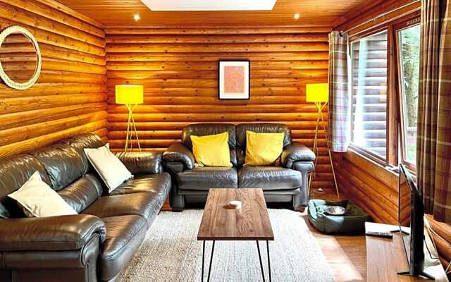 Riverside log cabins