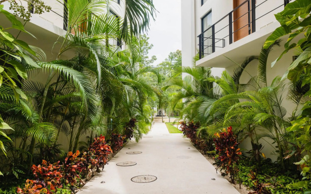 Modern studio spa & gym at Central Park Tulum