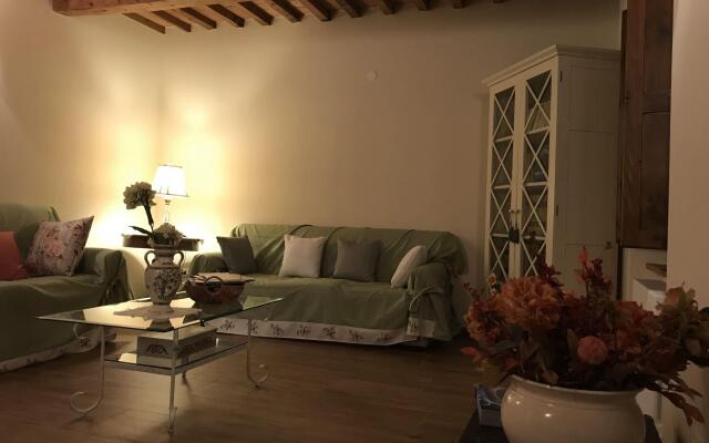 A nice rural house surrounded by hills and fields