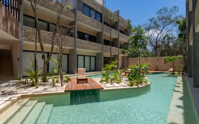 Stylish Tulum Studio Terrace Pool Relax