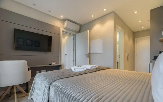 MHFA Studios em Prédio Luxuoso Vista Mar