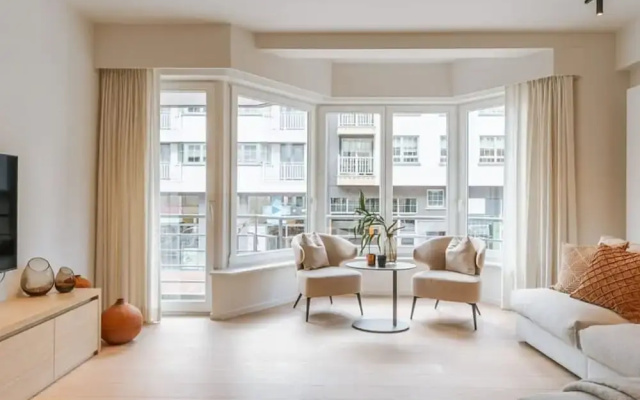 Trendy Apartment on top Location in Knokke for 7