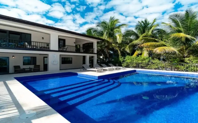 Beachfront Villa With Long Private Pier and Pool