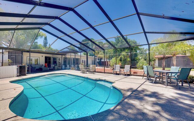 Waterfront Gem w/ Pool, Dock & Lanai in Tampa!
