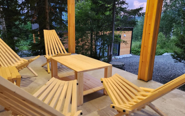 Дом SPA с большой ванной и видом на горы