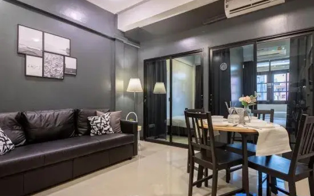 T5 2 Bedrooms/6guests/full kitchen/1 min to BTS