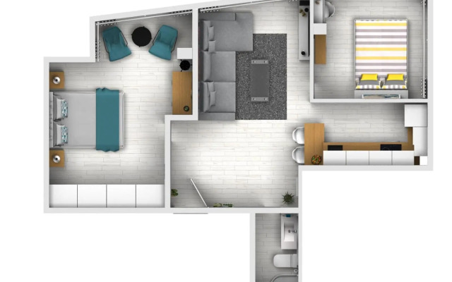 Santa Cruz Luxury Low-Cost Apartment with Terrace & Views
