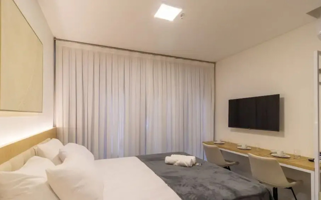 MHFA Studios em Prédio Luxuoso Vista Mar