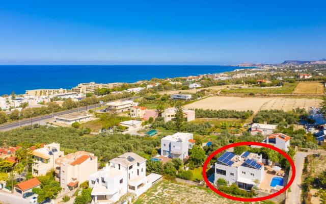 Villa Thetis Large Private Pool Walk to Beach Sea Views A C Wifi Car Not Required Eco-friendl - 2302