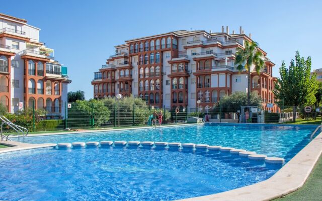 Apartment view to Swimming Pool & Garden