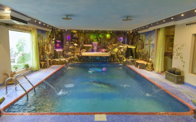Wooden Water Fall Chalet