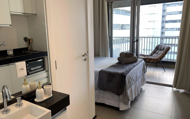 Studio Lindo a 3 min da Av Paulista Próximo ao Metrô e Shoppings com Piscina na Cobertura - VN 03 - Hotel in São Paulo - Photo 5