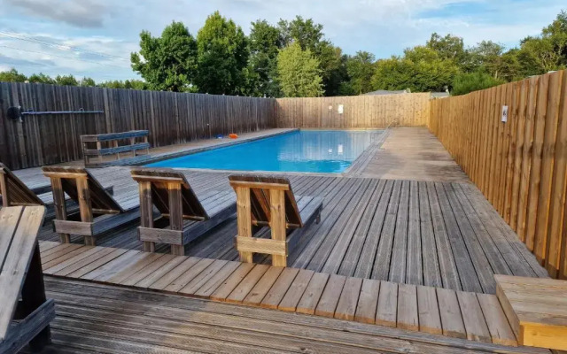 Grand Mobile home dans camping