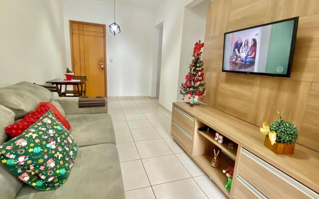 F034- Apto no Forte Churrasqueira, Wi-Fi e Piscina