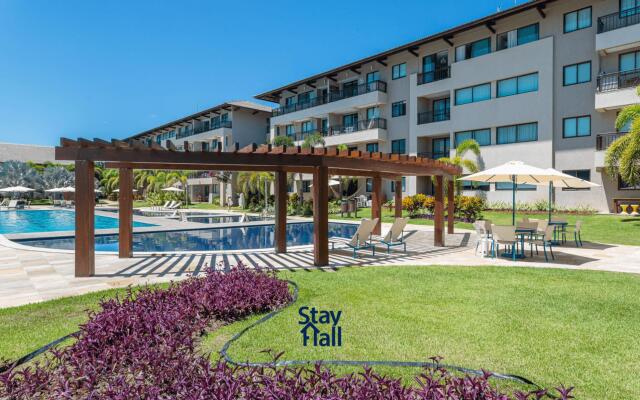 Flat Luxo-Beach Class-Piscina-Beira-Mar- SH042