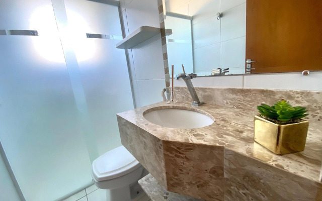 B082- Luxo à Beira-Mar | 3 Suítes c/ Vista | Wi-Fi