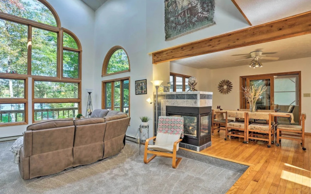 Pocono Lake Paradise w/ Private Beach & Dock!