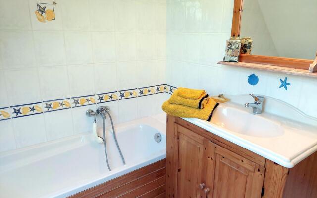 Granite stone house with fireplace, Plouguerneau