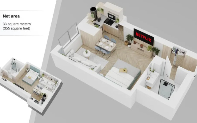 Aiastay Bucharest River Apartments