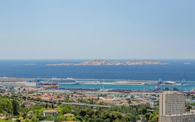 Appartement cosy Verduron vue mer panoramique