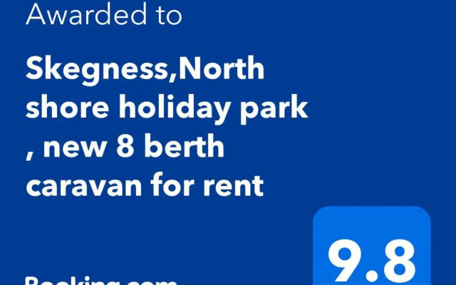 Skegness,North shore holiday park , new 8 berth caravan for rent