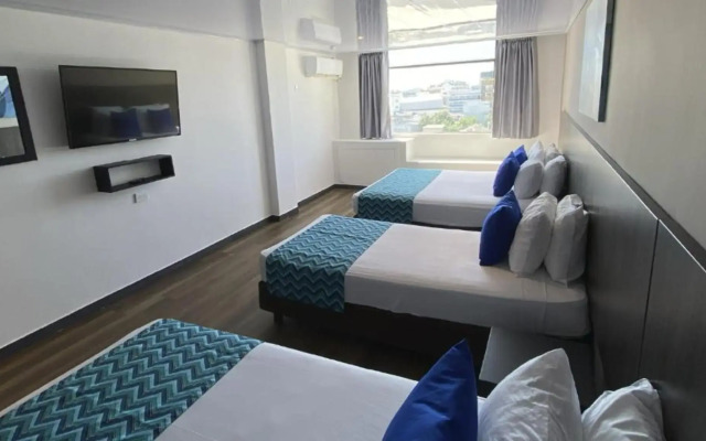 Hotel On Vacation Blue Tone