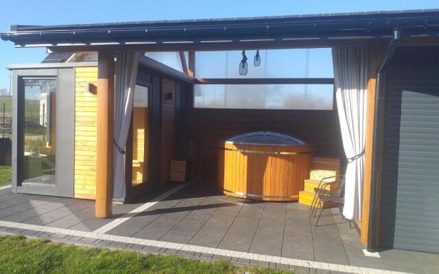 Biały Jeleń z basenem i jacuzzi