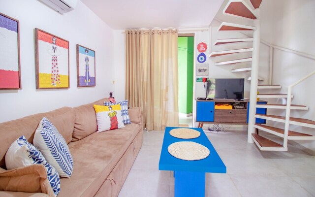 IT03 Bangalo Duplex 3 Suites Pe na Areia