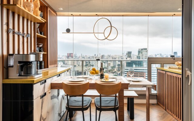 Stunning Views | Luxurious Apartment with Marginal Pinheiros View at River One Residencial by Okaeri Home Apartments