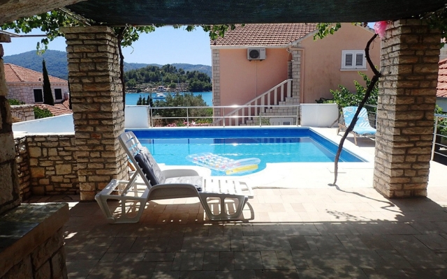 Holiday house Gradina 1 - private pool: Cove Gradina (Vela Luka), Island Korcula