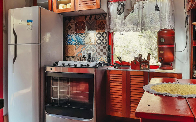 Chalé rústico e privativo em Campos do Jordão