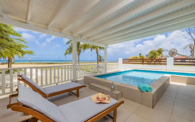 Secluded Beachfront Gem Pool Patio View BBQ