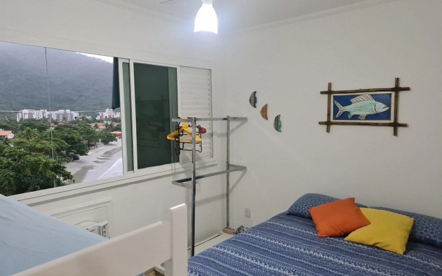 Apartamento Pé na Areia - Ubatuba Toninhas - 5 pessoas