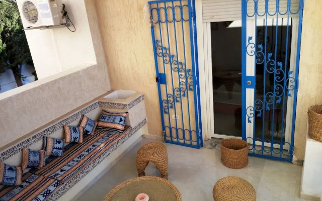 Partie de pittoresque maison en bord de mer