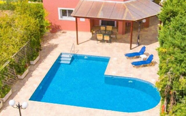 Villa Thalia Katerina Large Private Pool Walk to Beach Sea Views A C Wifi Car Not Required - 2412