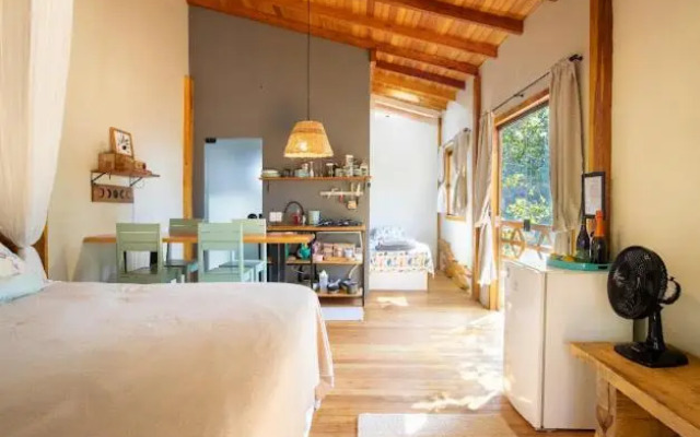 Cabana aconchegante em bombinhas.