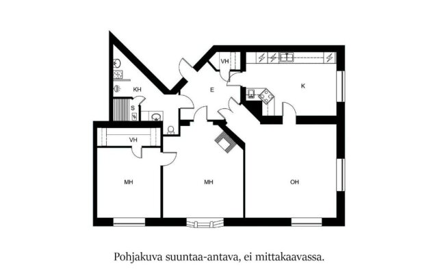2ndhomes Tampere "Iso Aleksi" Apartment - 119m2 - Private Sauna - Best Location