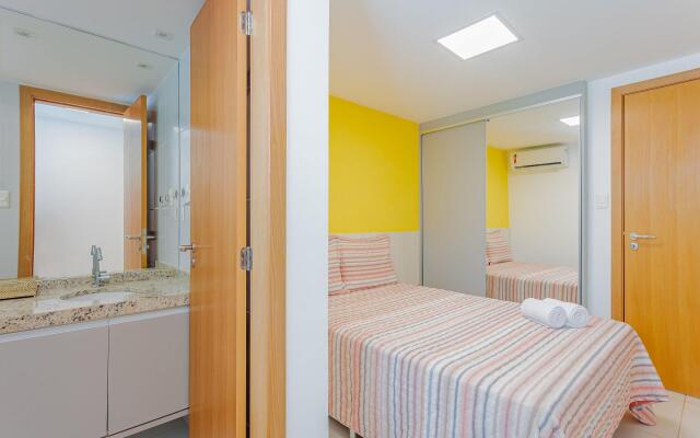 IT09 Lindo Apto 2 Suítes - Pé na Areia, Itacimirim