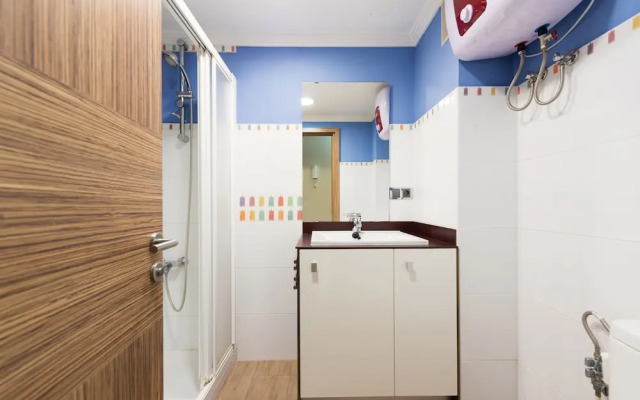 Green water at the beach