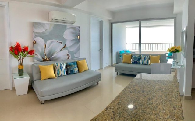 2 Bedroom Beachfront Apartment 2p1-al2 With Pool And Wifi - Apartment in Cartagena - Photo 5