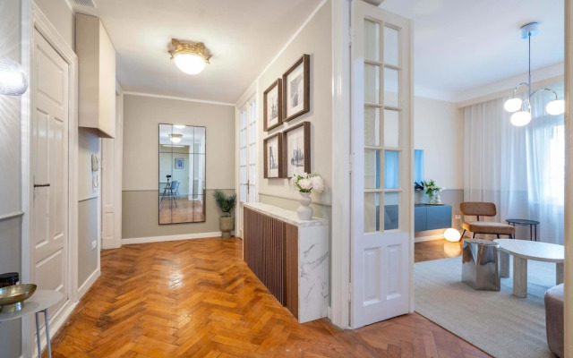 Elegant 3BR Flat Steps From Romanian Athenaeum