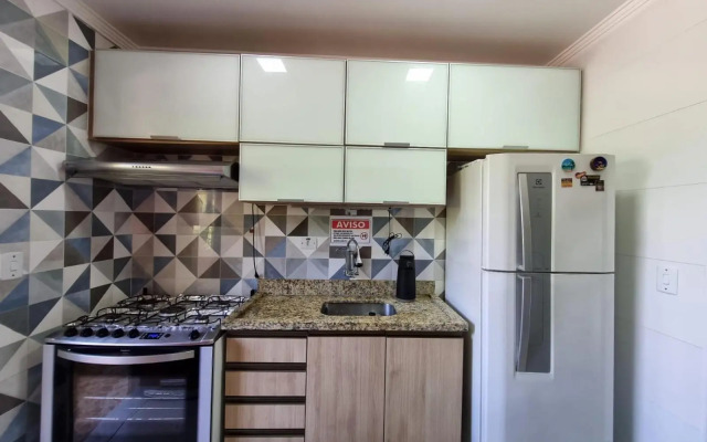 Apartamento encantador com 50 m da praia Pereque-açú