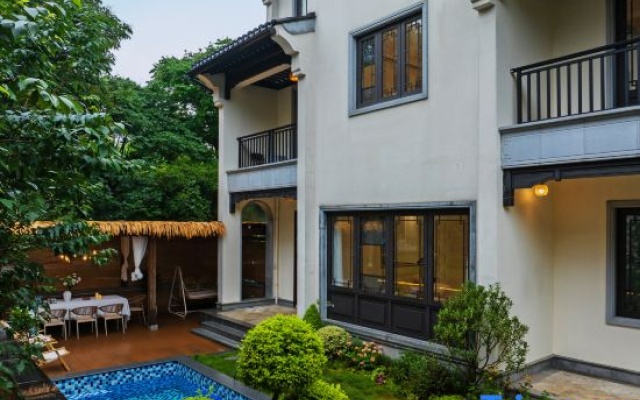 Anji Creek, Starry Sky Swimming Pool, Parent Child Vacation Villa Luxury Creek Stay – Outside – Huzhou